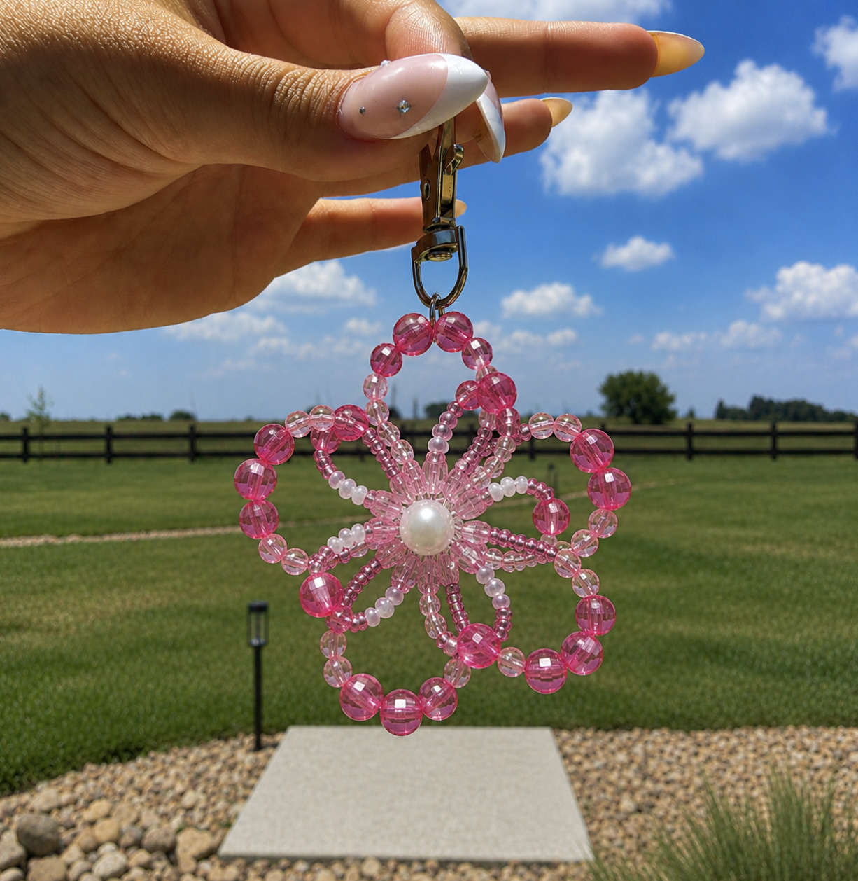 Beaded Flower Charms