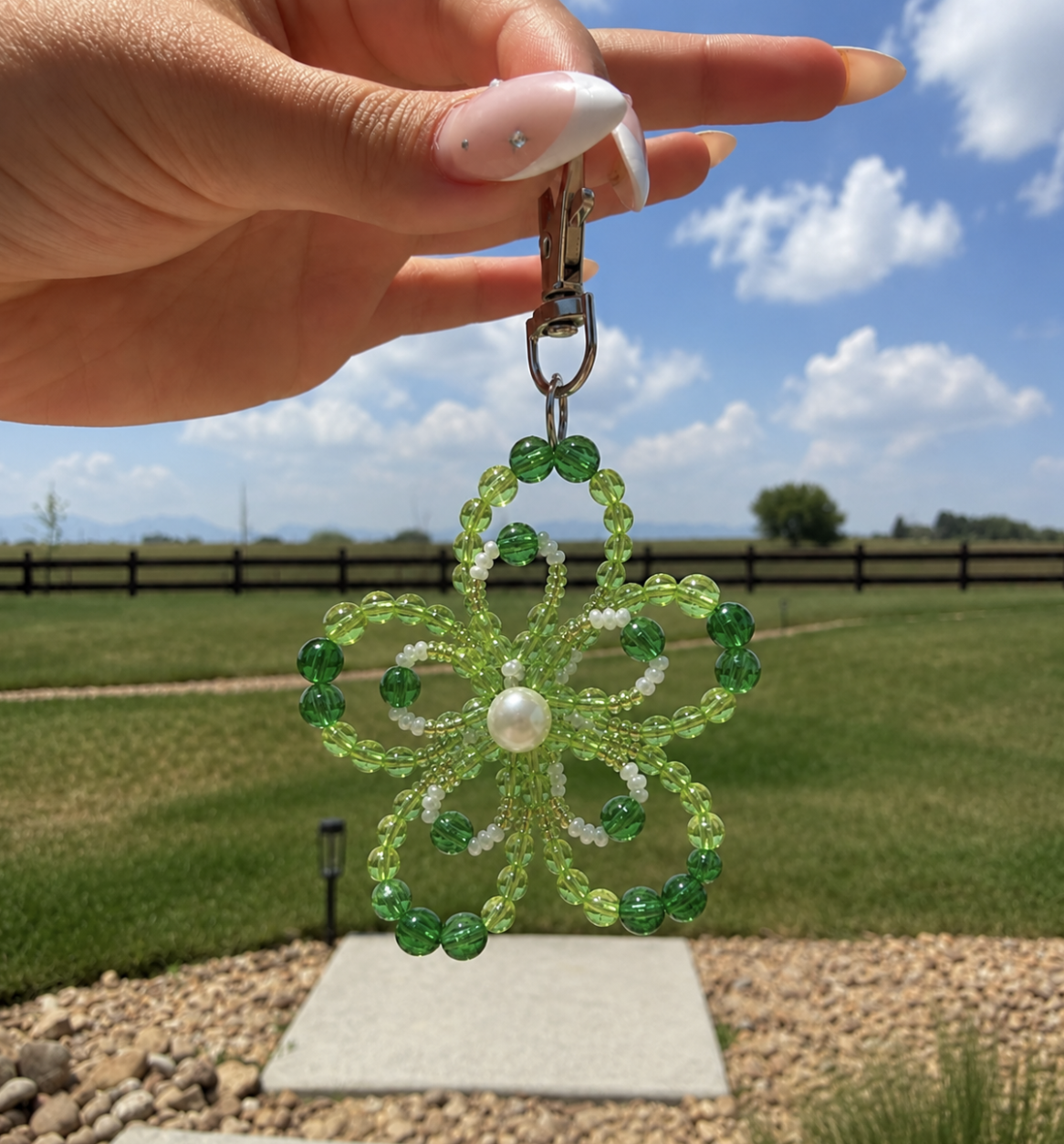 Beaded Flower Charms