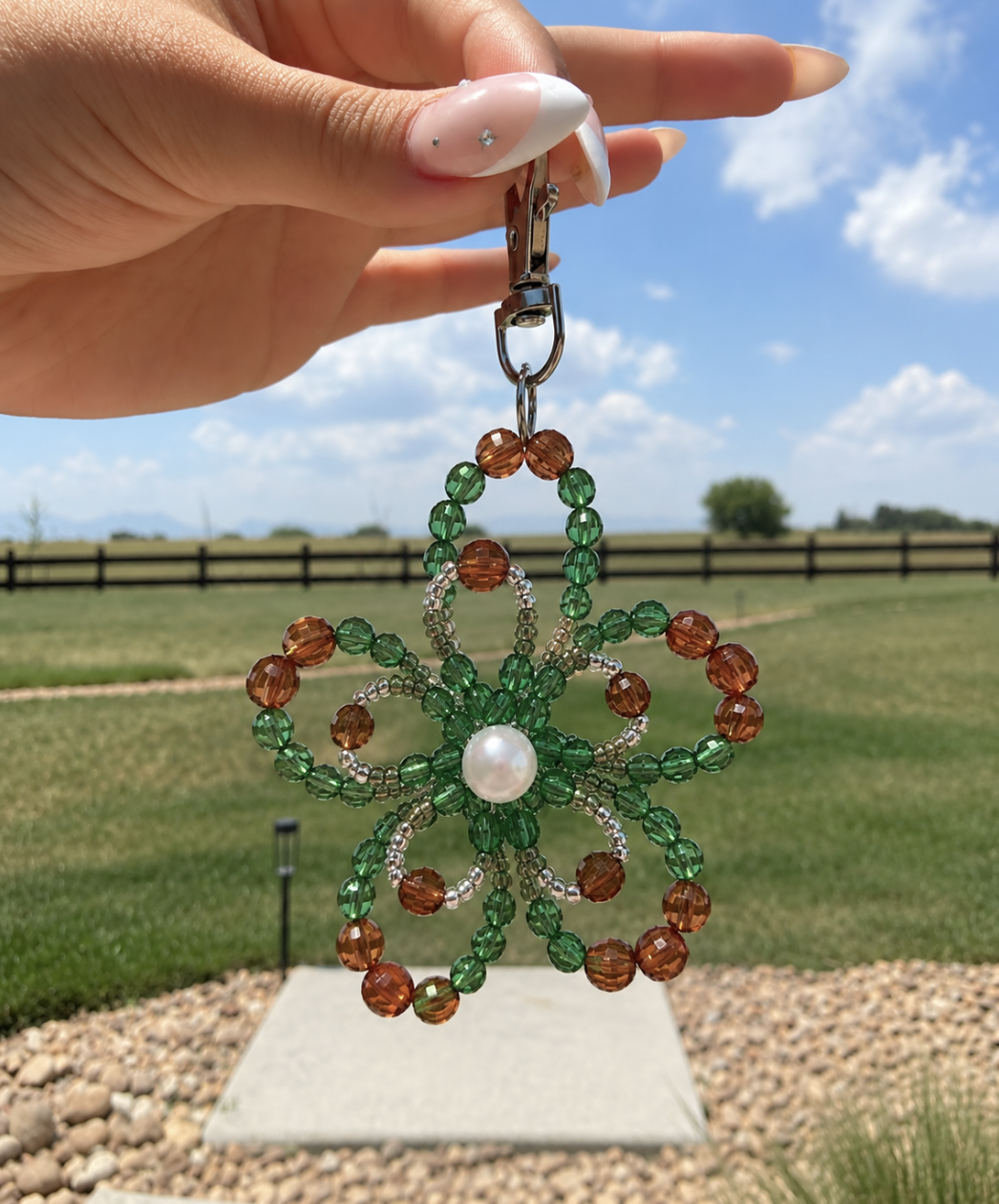 Beaded Flower Charms