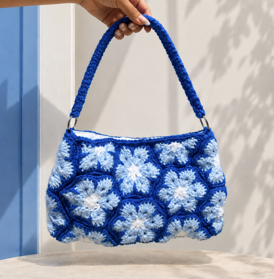 Blue Florals Purse