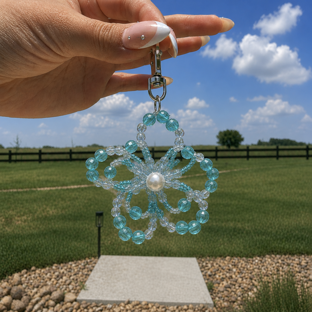 Beaded Flower Charms