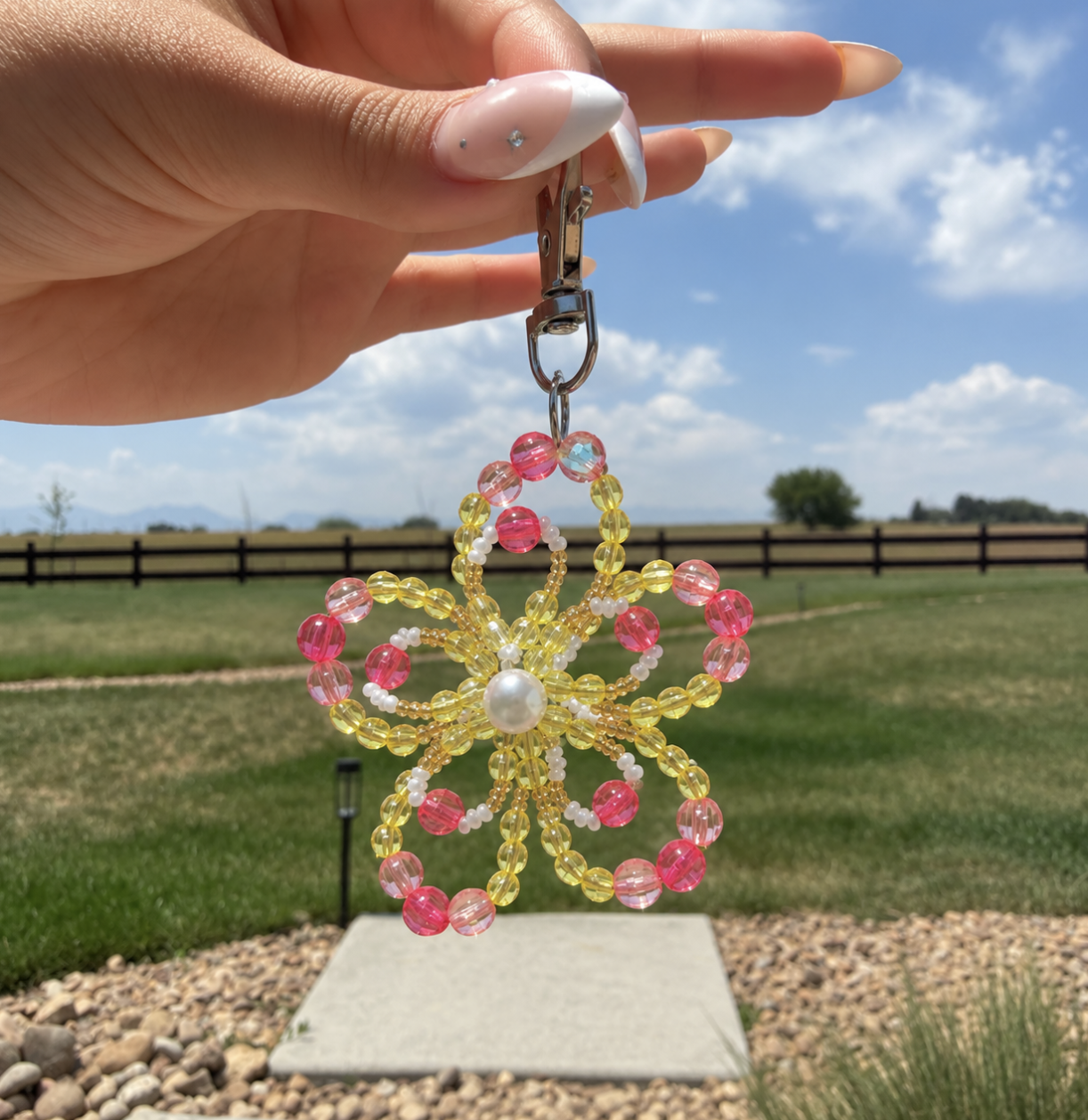 Beaded Flower Charms