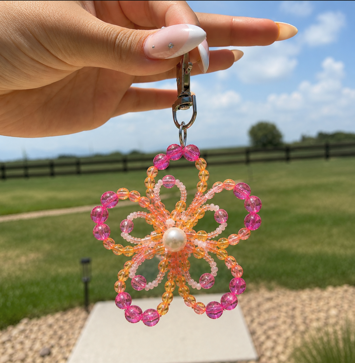 Beaded Flower Charms