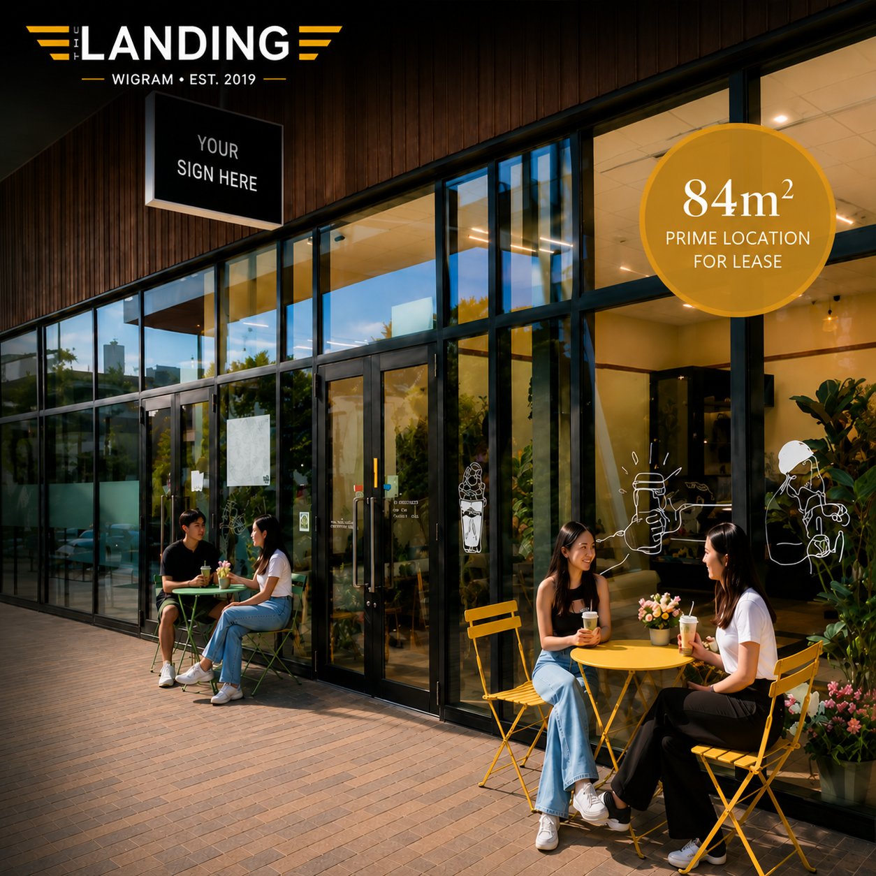 Discover premium retail leasing opportunities at The Landing Wigram, Christchurch. Position your business in a thriving shopping destination with modern retail spaces, excellent visibility, strong local foot traffic and convenient customer parking.