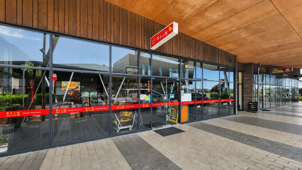 Best Wok Chinese restaurant storefront at The Landing Wigram in Christchurch