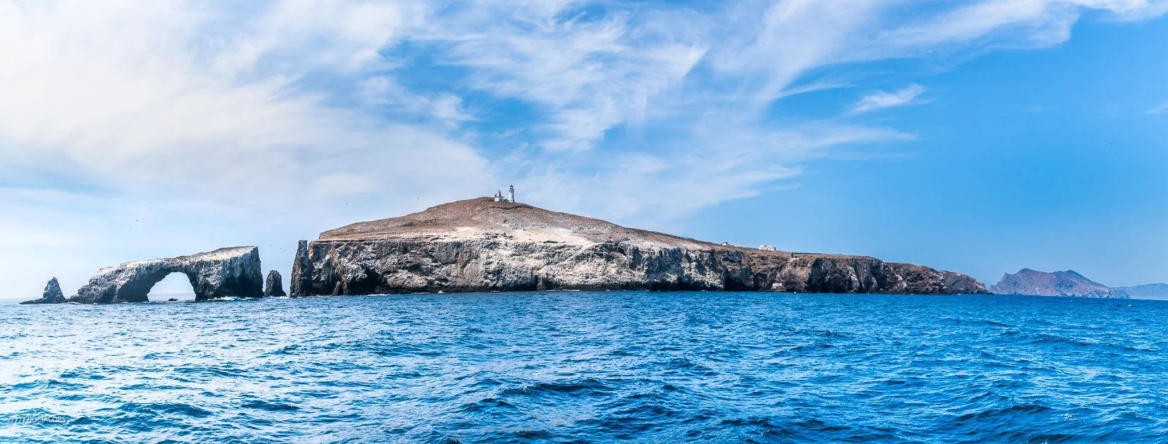 Beautiful Anacapa Island and Arch Rock of the Channel Islands Nation Park.
