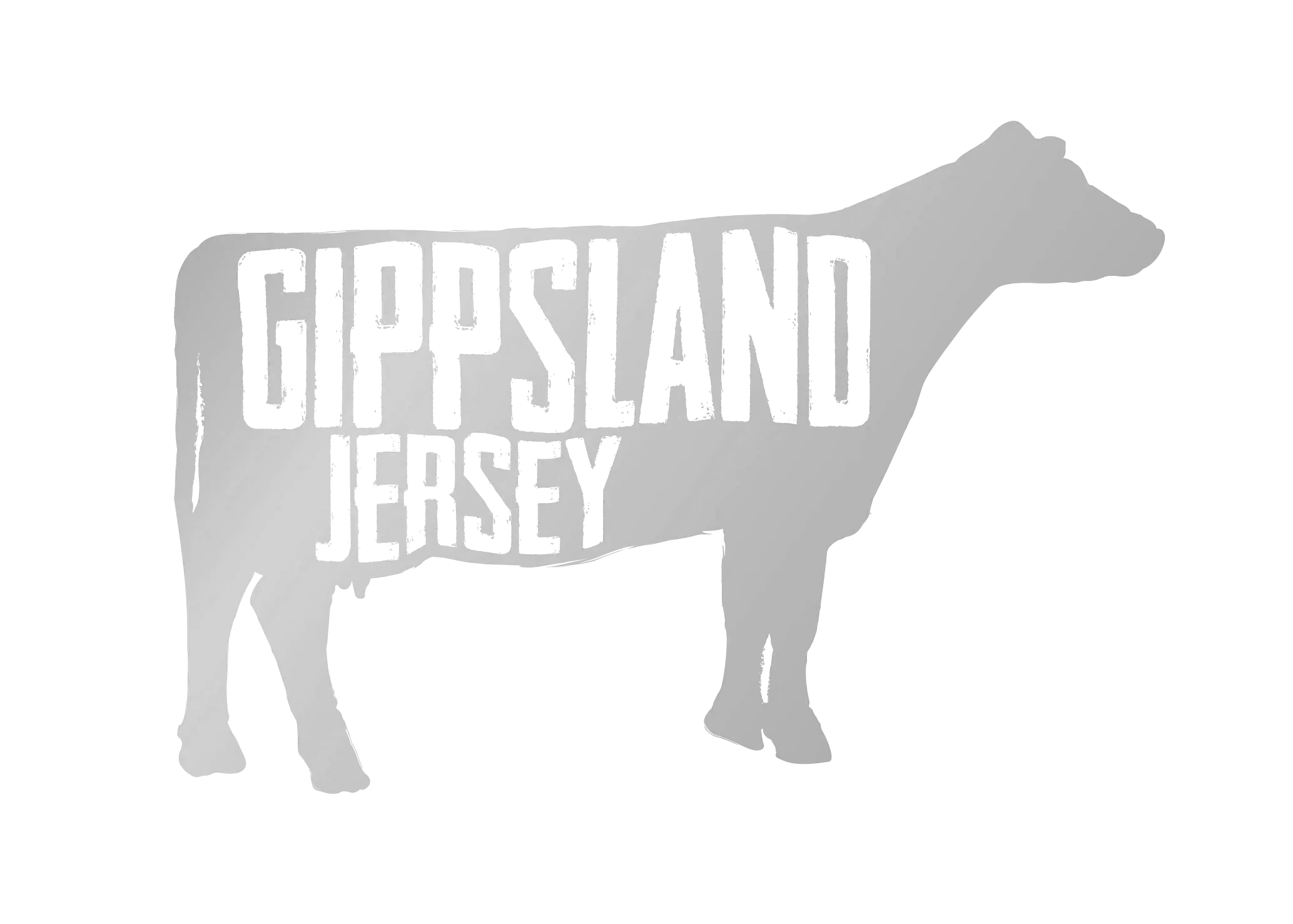 Black and white logo for Gippsland Jersey