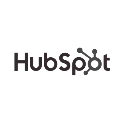HubSpot logo with the word 'HubSpot' and a stylized honeycomb and circuit design.