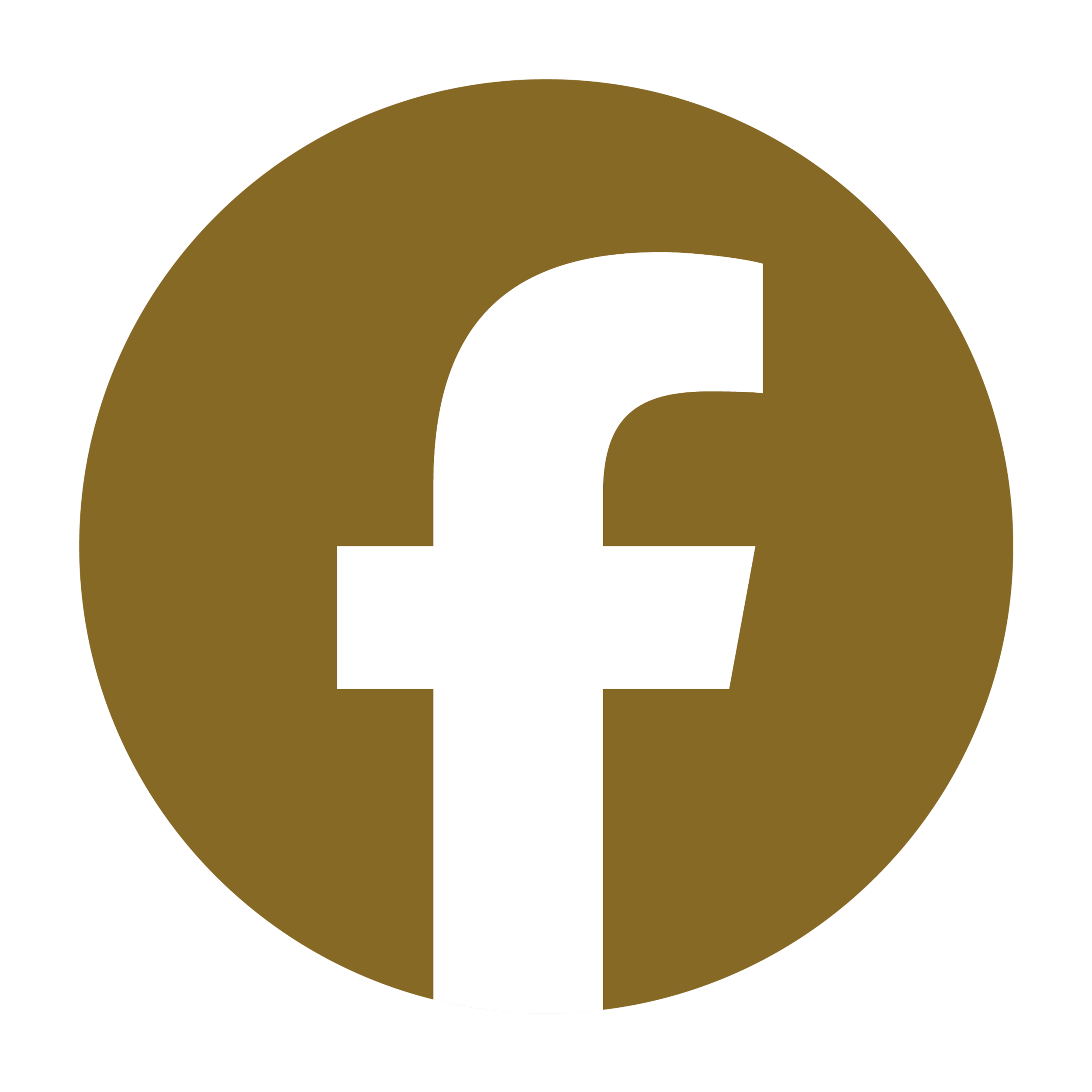 Golden Facebook logo