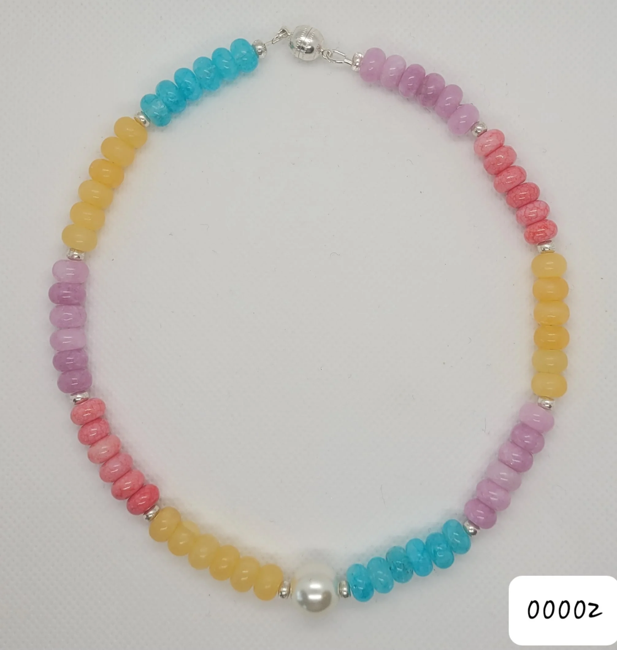 Bright gemstone necklace