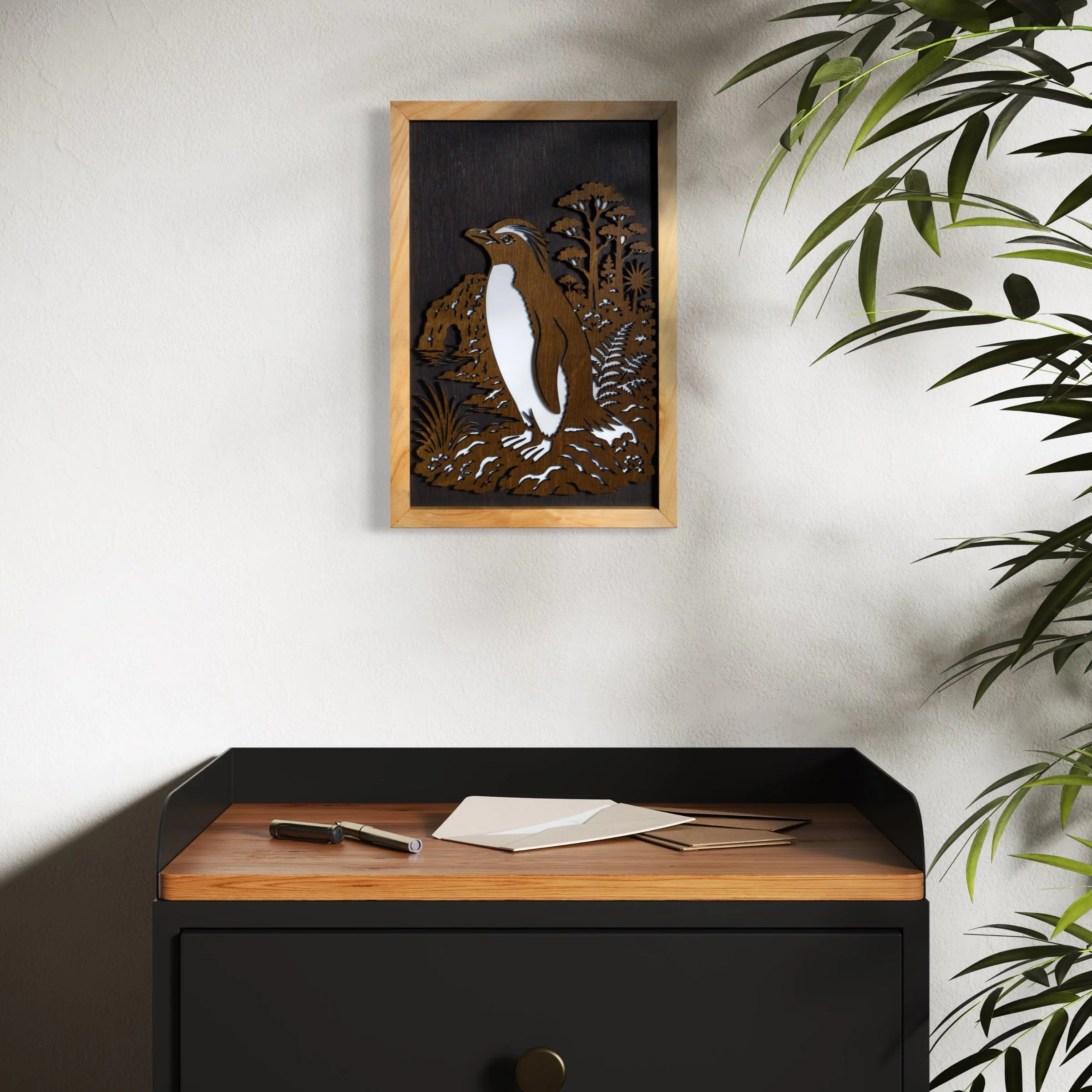 Fiordland Crested Penguin / Tawaki A4