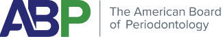 Logo of the American Board of Periodontology with the initials 'ABP' in large font and the organization name next to it.