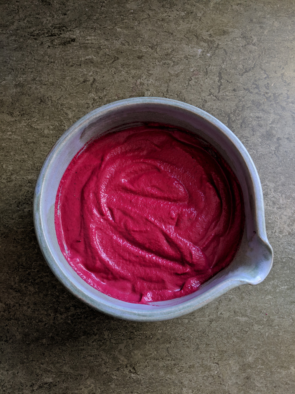 Beetroot dip + flatbreads recipe