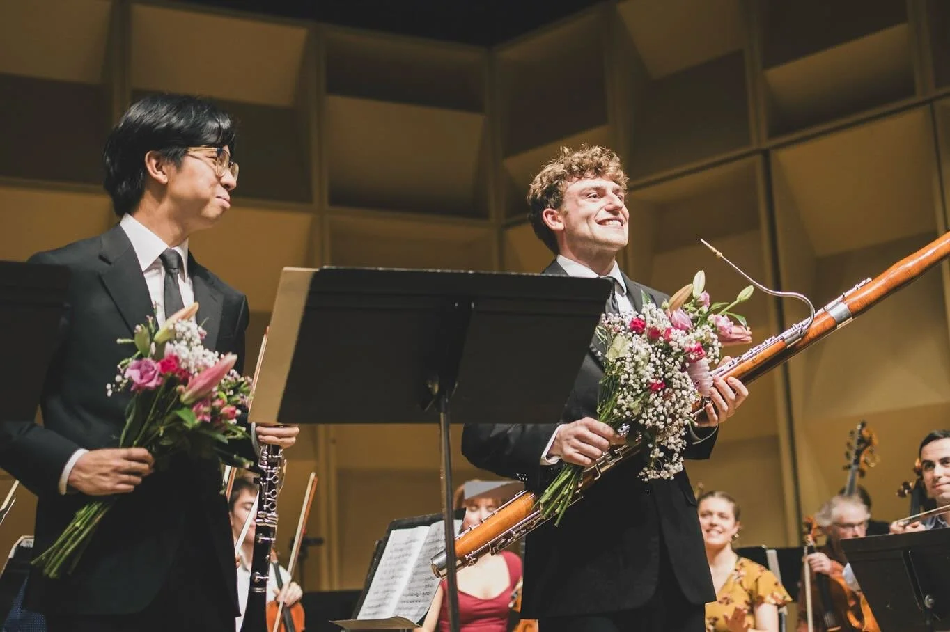Another HUGE congratulations to our soloists @nicholasz2510 and @ryan_kapsandy on their stunning performance of Strauss&rsquo; Duett-Concertino for clarinet and bassoon 🌺🌸💐