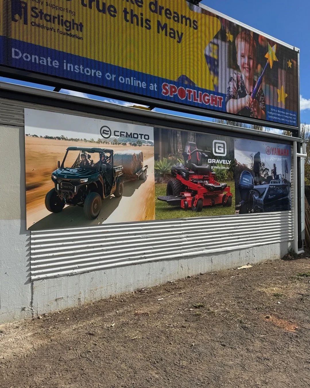 🏍️🔧 If you&rsquo;ve seen the Cooma billboard&hellip; you&rsquo;ve seen these! 👀

We recently installed some new signage for Monaro Motorcycles &amp; Power Equipment, showcasing just how much they&rsquo;ve got on offer from motorcycles to power equ