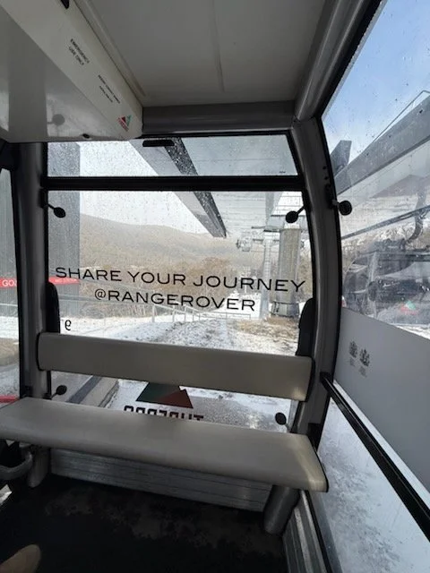 Thredbo Resort – Gondola signage for Range Rover Week.