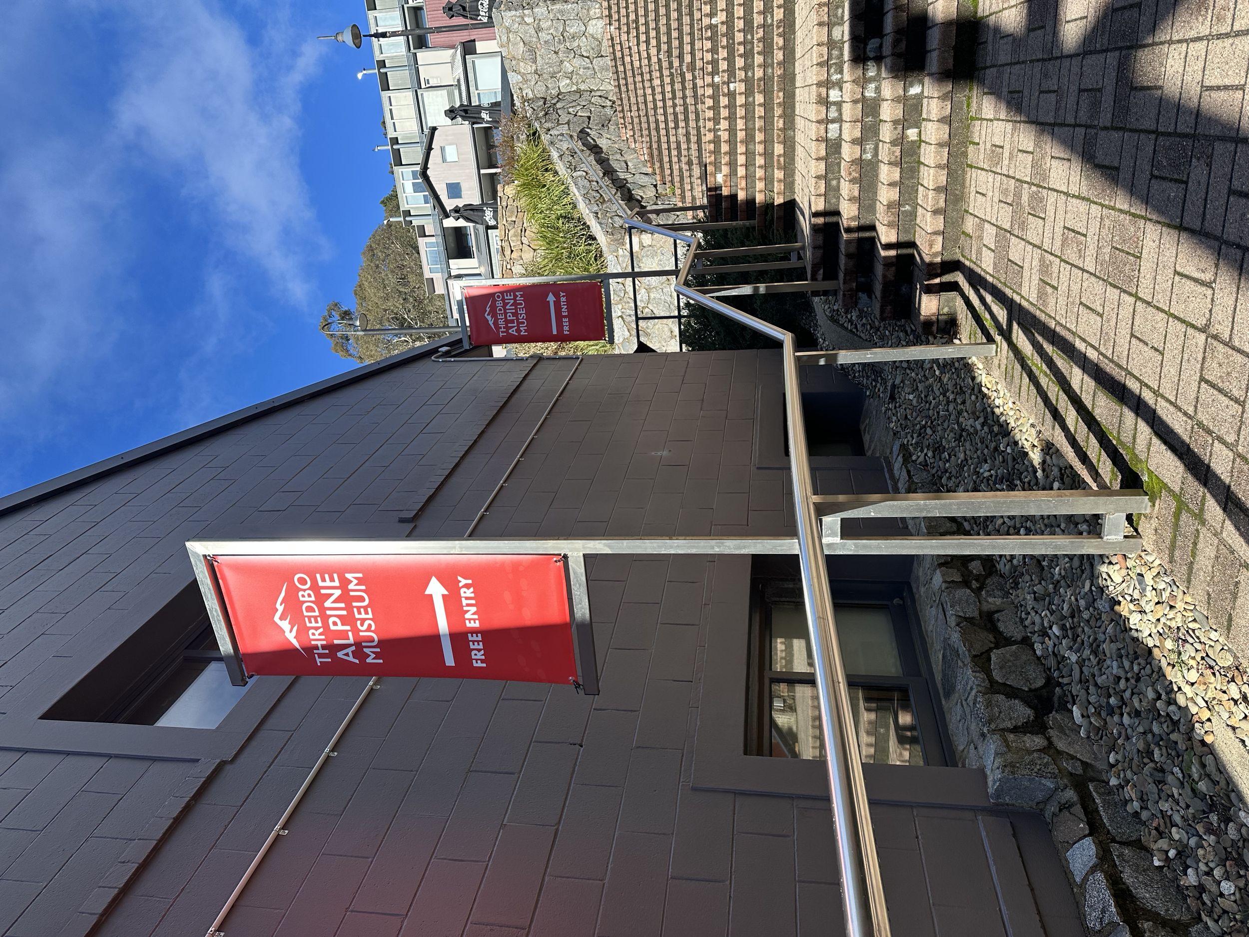 Thredbo Alpine Museum – Outdoor banners.