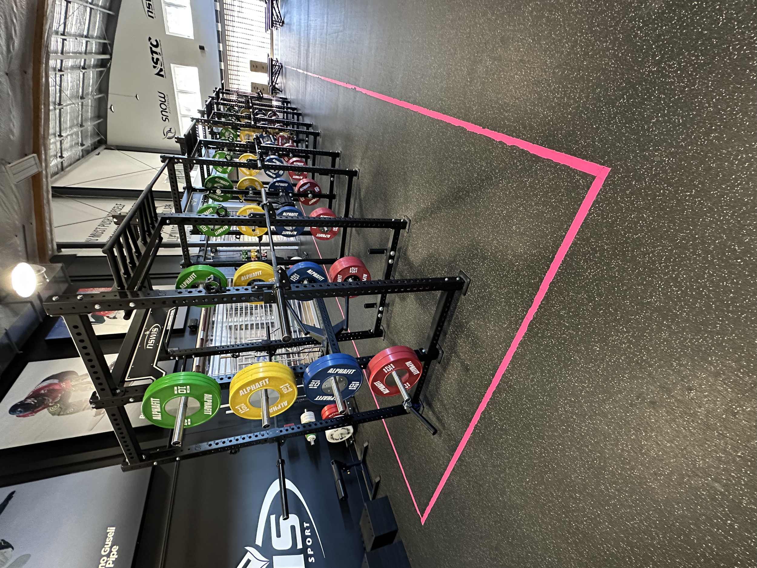 National Snowsports Training Centre – Gym floor decals.