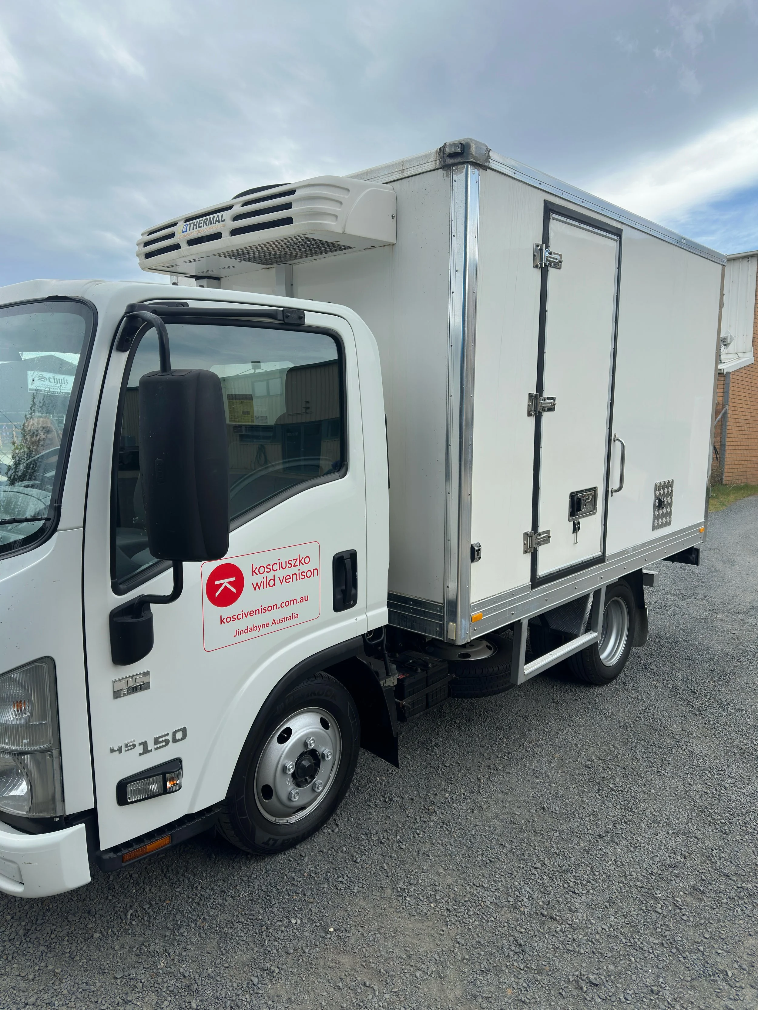 Kosciuszko Wild Venison – Delivery truck decals.