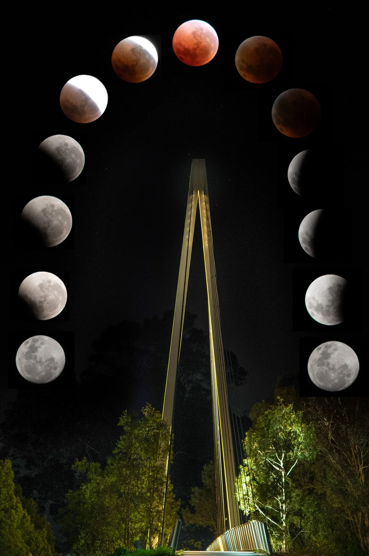 Pearson's Crossing during Blood Moon Eclipse - 08/09/2025, Sale, VIC