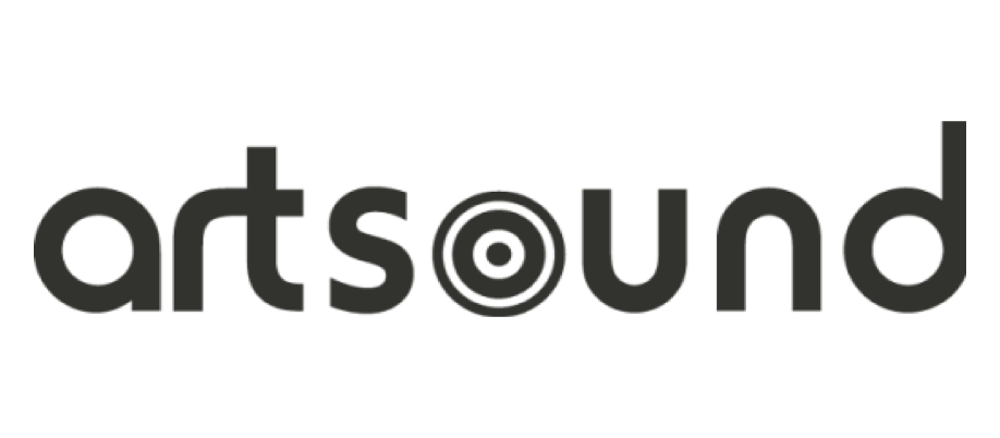 Das Logo von artsound, bestehend aus dem Schriftzug 'artsound' mit einem Lautsprechersymbol im Buchstaben 'o'.