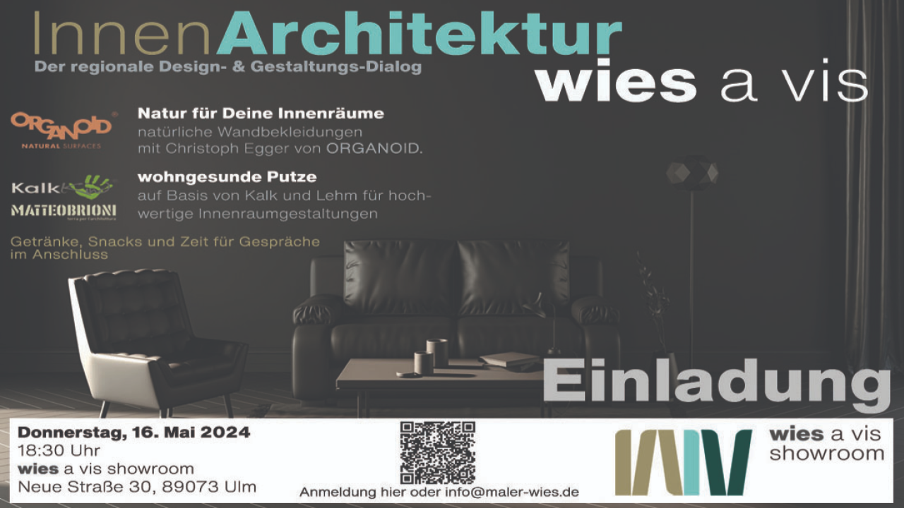 InnenArchitektur wies à vis - der regionale Design- und Gestaltungsdialog