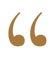 Empty quotation mark icon on a plain background