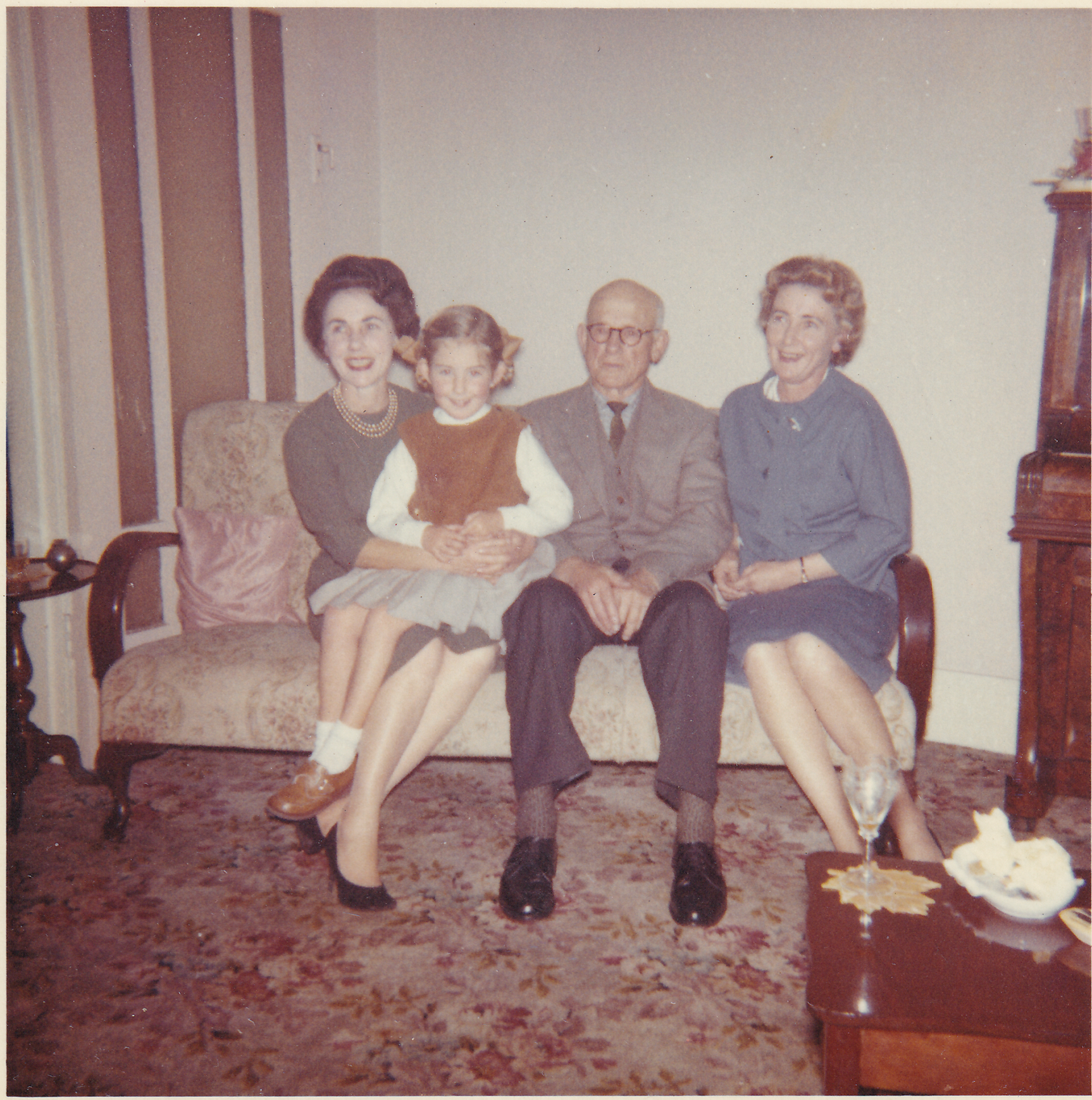 Pauline, Louise, Herbert Baker and Veronica, probably Sydney 1966