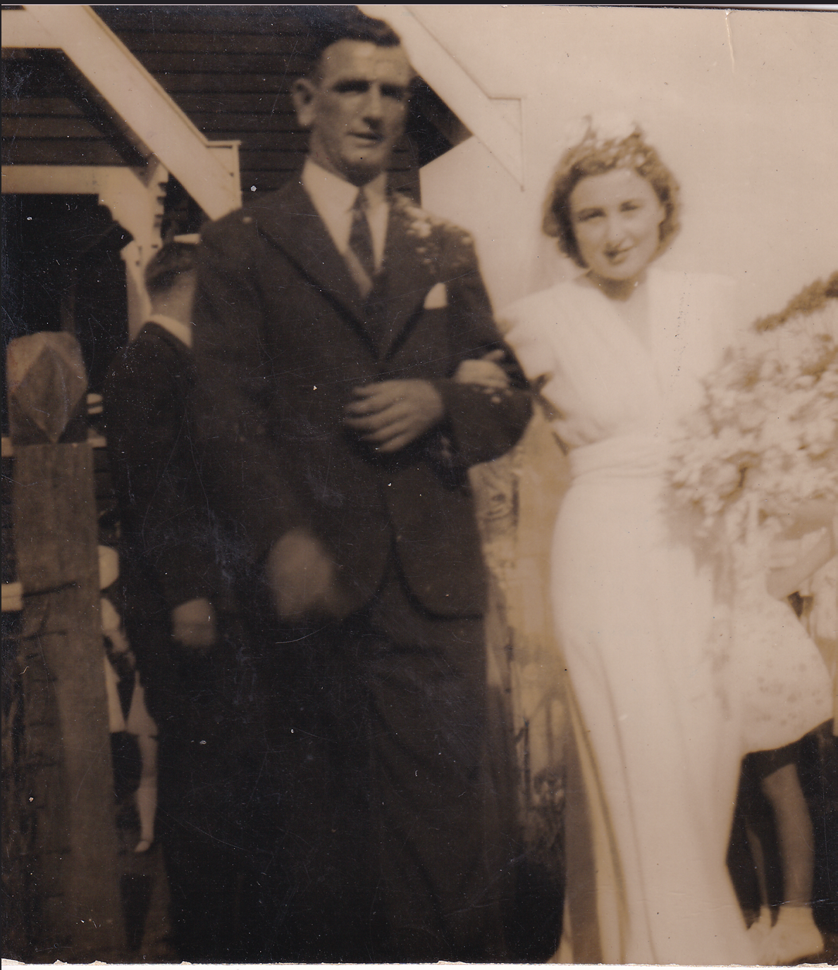 Fred and Veronica's wedding in Bauple 1941