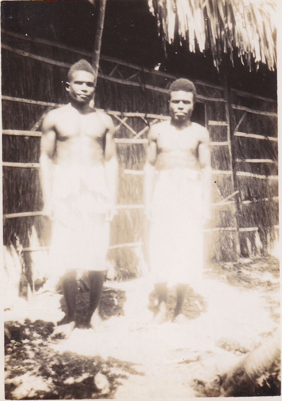 Kavieng, 1950, House Boys Joseph and Lombo