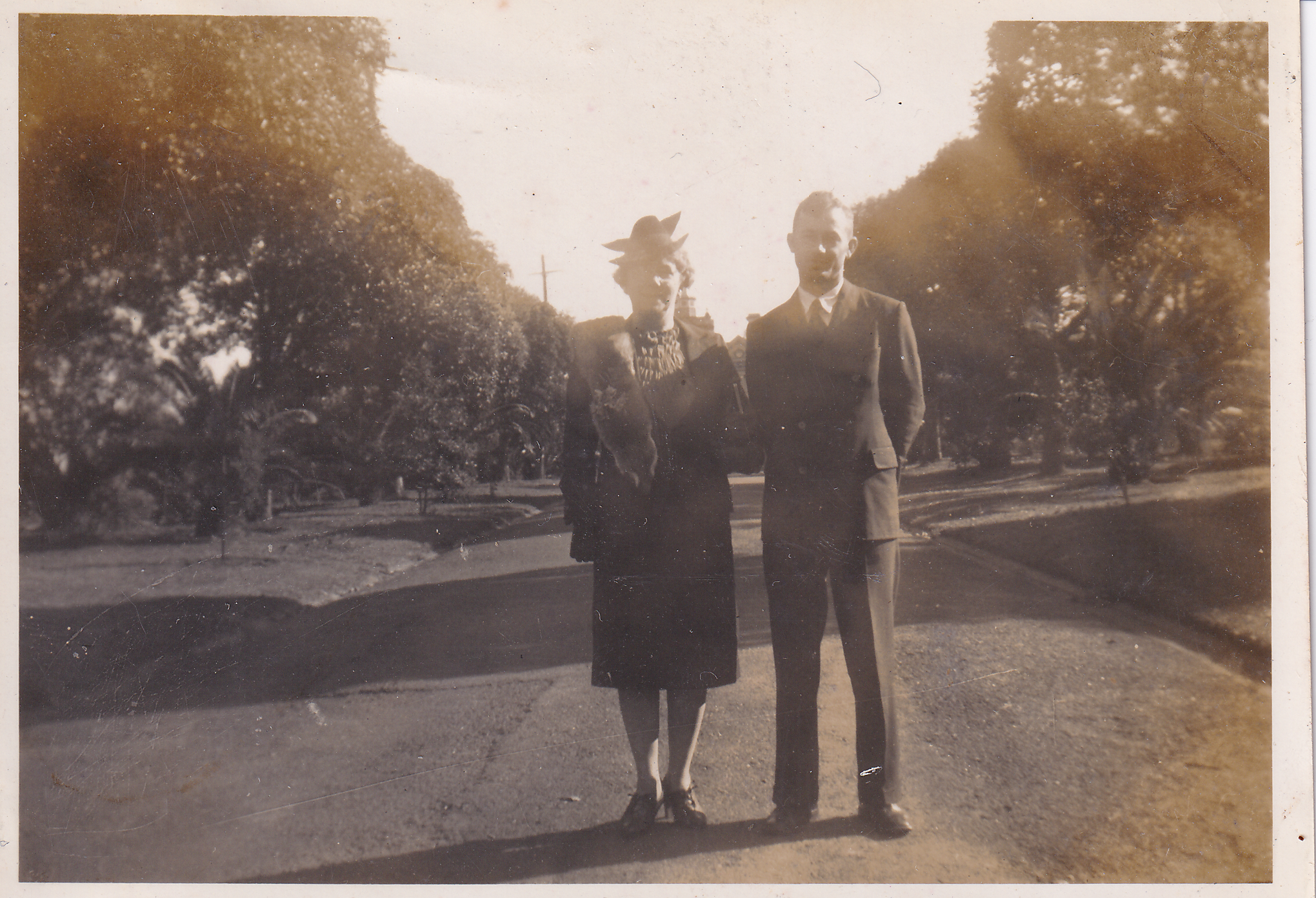 Agnes Baker and Ron Baker, probably in Bauple