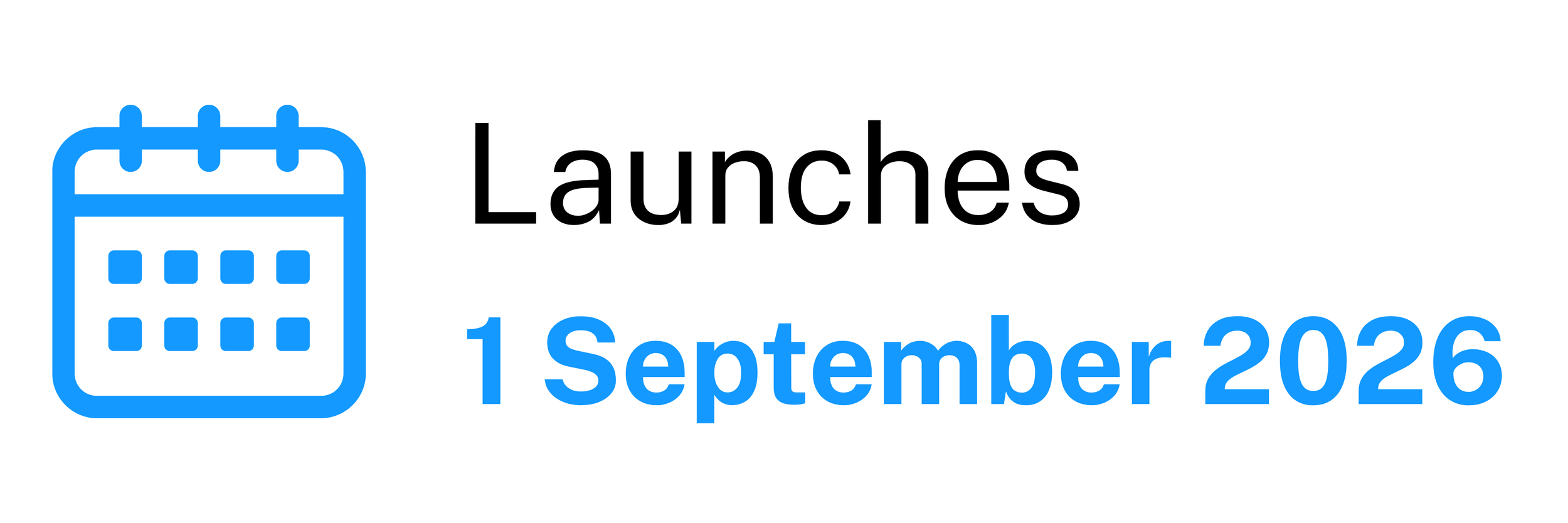 Calendar icon representing the launch date of upcoming PrimeOps products and resources.