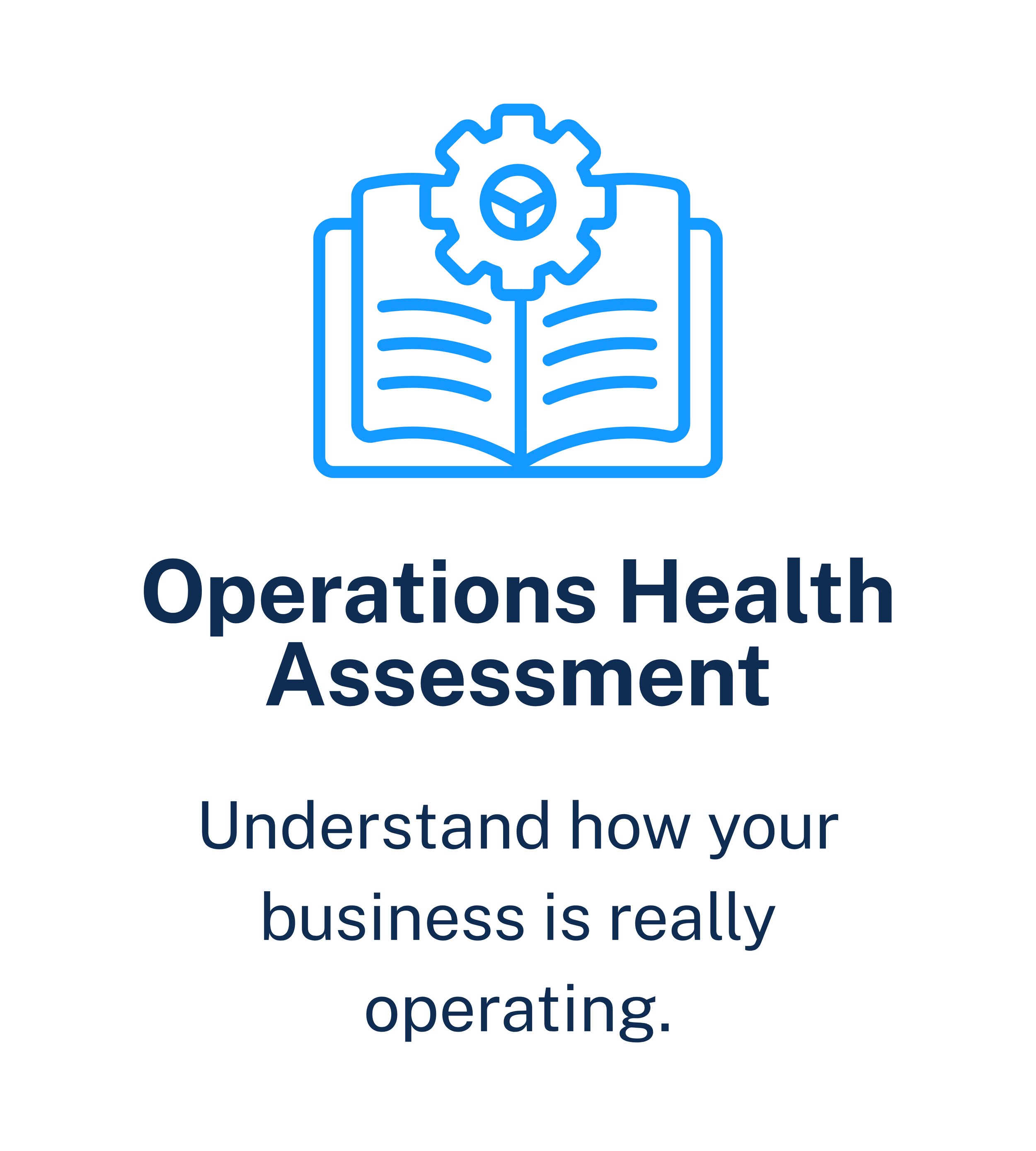 Operations Health Assessment helping business owners evaluate the overall health of their operations and identify opportunities for improvement.