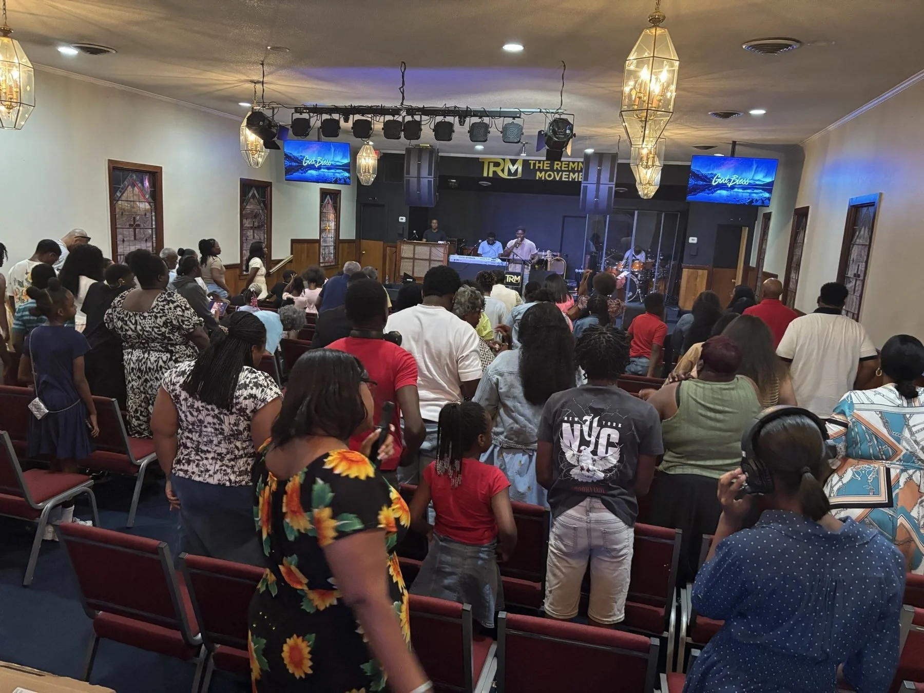 Sunday service congregation at The Remnant Movement
