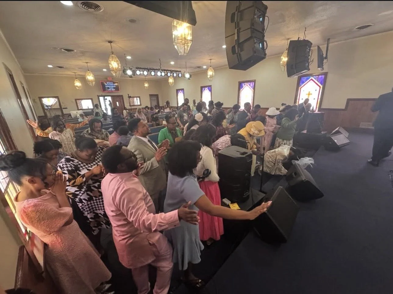 Worship service celebration at The Remnant Movement