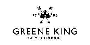 Greene King logo in black script on a white background.