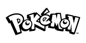 Pokémon logo in black script on a white background.