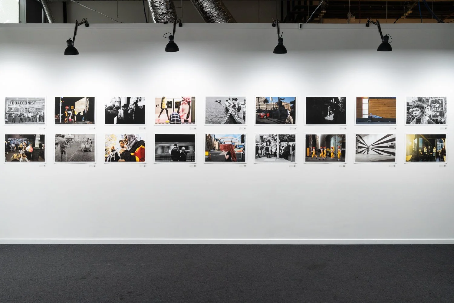 Gallery exhibition space at Great Space in Docklands