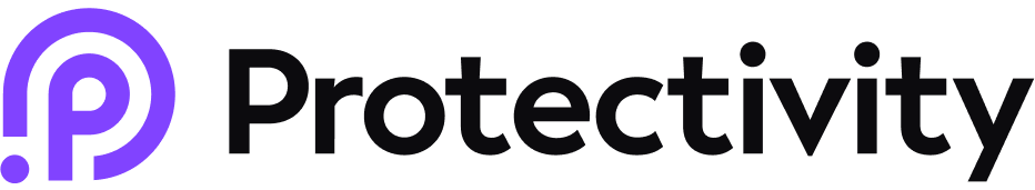 Protectivity logo with purple and black design.