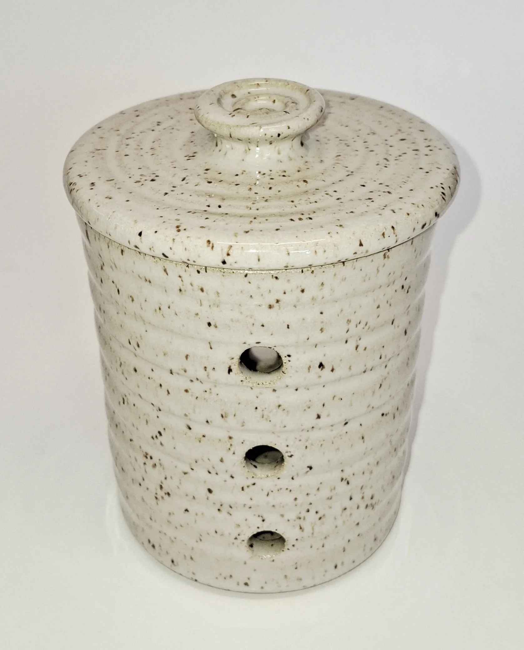 Speckled Ceramic Garlic Keeper