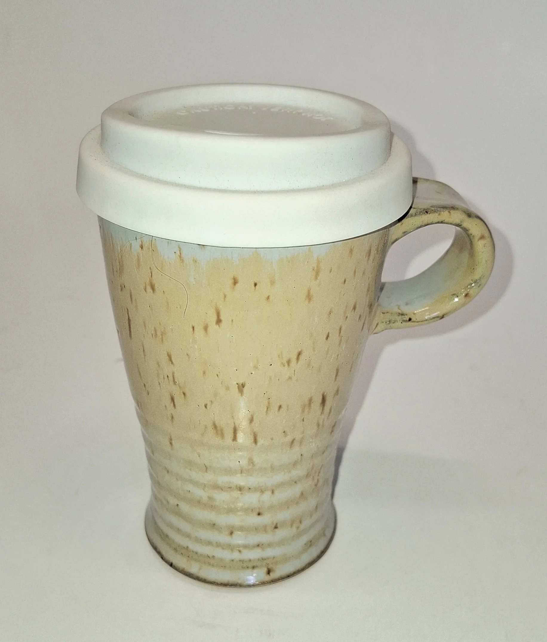 Ceramic Travel Mug with Lid | Large