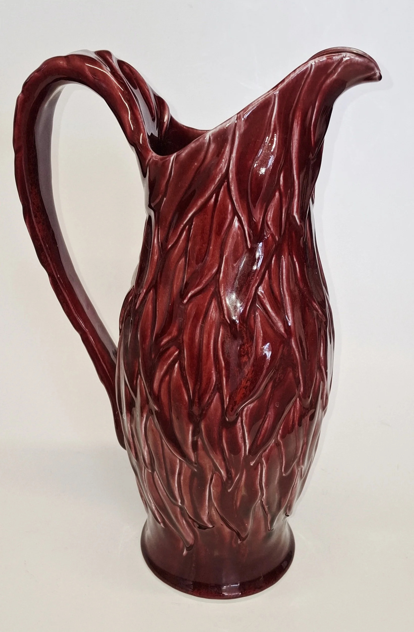 Large Red Ceramic Jug