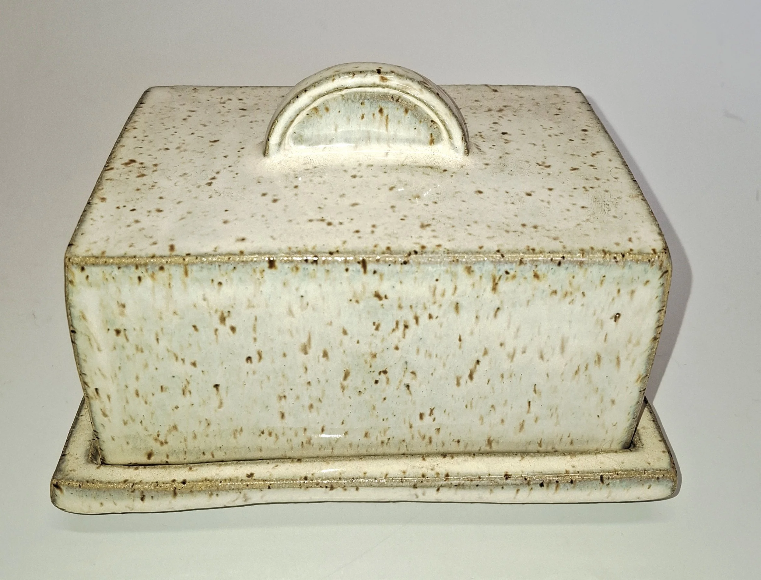 Speckled Ceramic Butter Dish