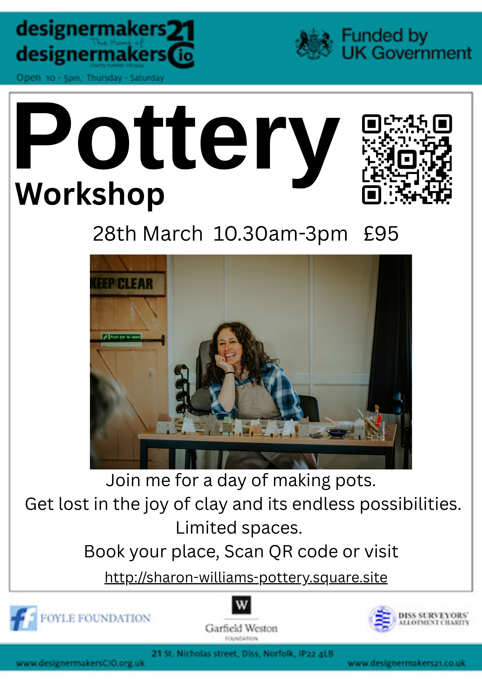 Ceramic experience at Designermakers21 Diss