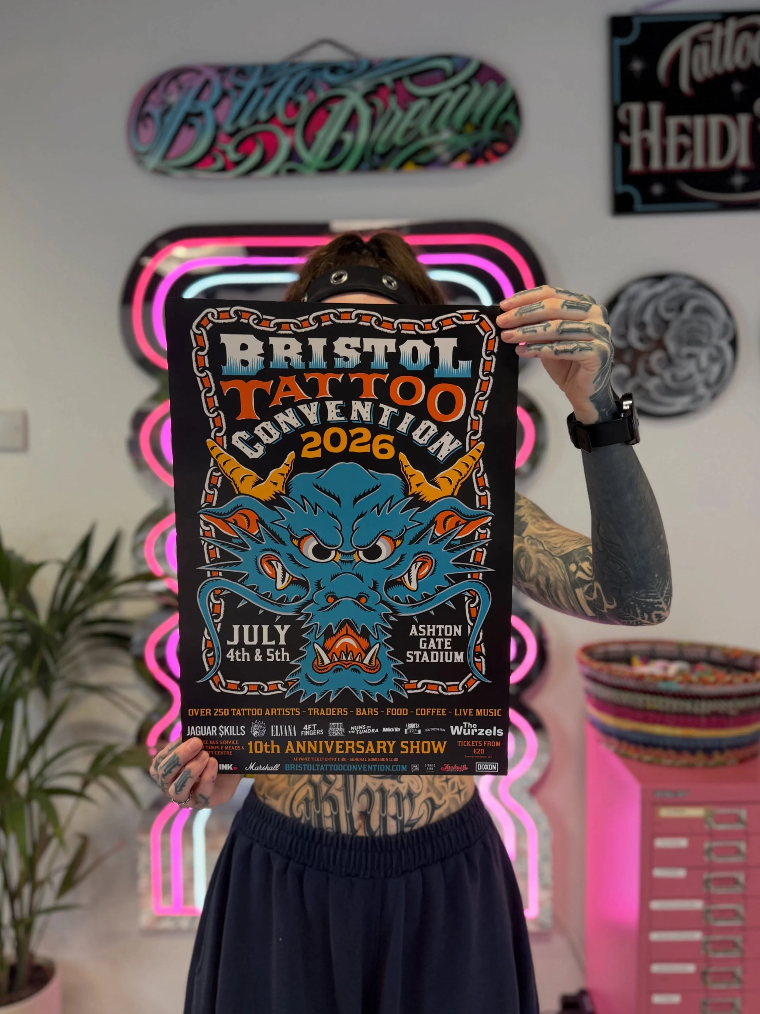 💥 BRISTOL TATTOO CONVENTION 4-5 JULY 💥 

Buzzzin for another year @bristoltattooconvention 💖 

To give you guys a chance to get a wee piece from me I&rsquo;m doing walk ups both days!! 
I&rsquo;ve drawn heaps of new flash designs specifically for 