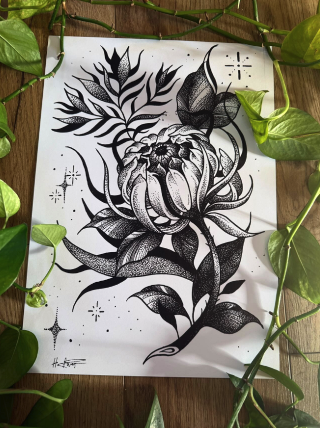 Celestial thorn print