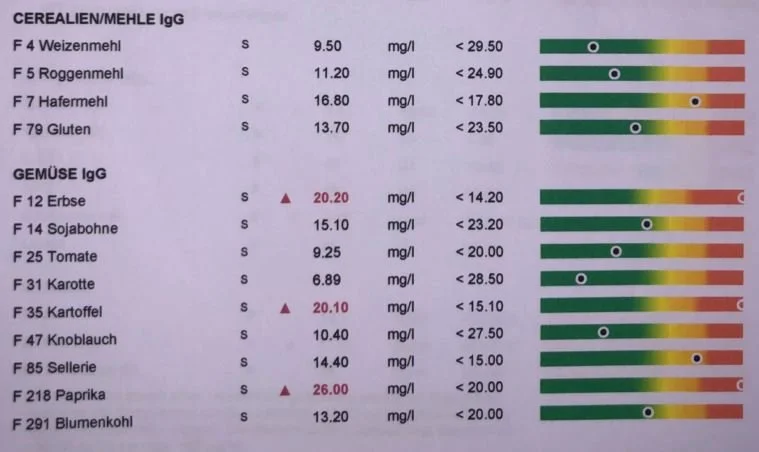 IgG Unverträglichkeitstest