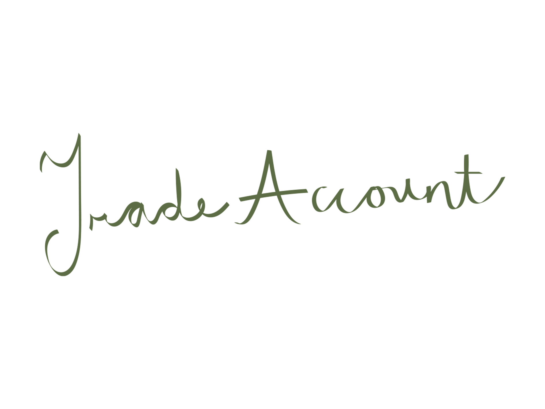 Text that reads 'Made Account' in a handwritten style with a black background.