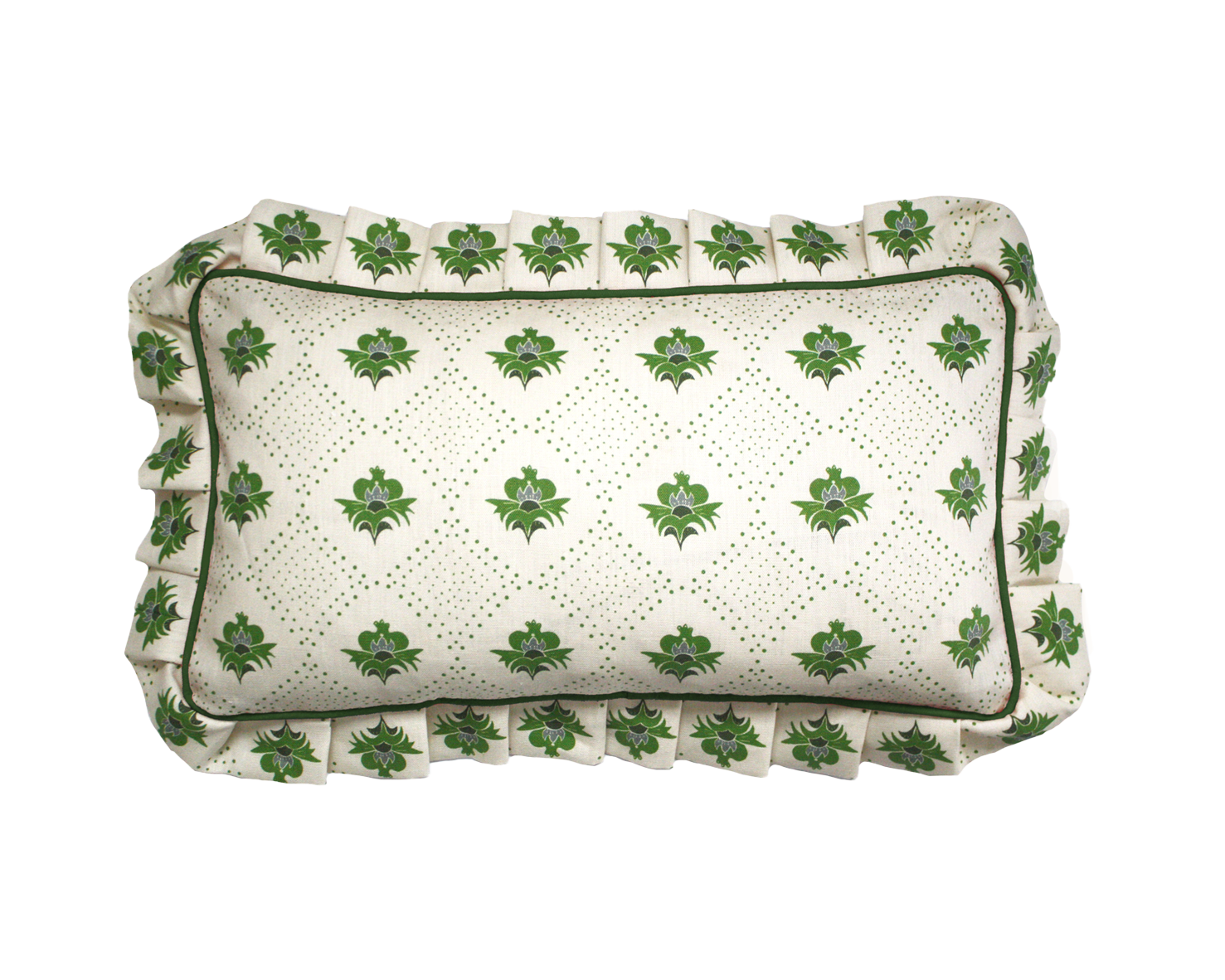 Aubrey Lumbar Cushion Olive Green