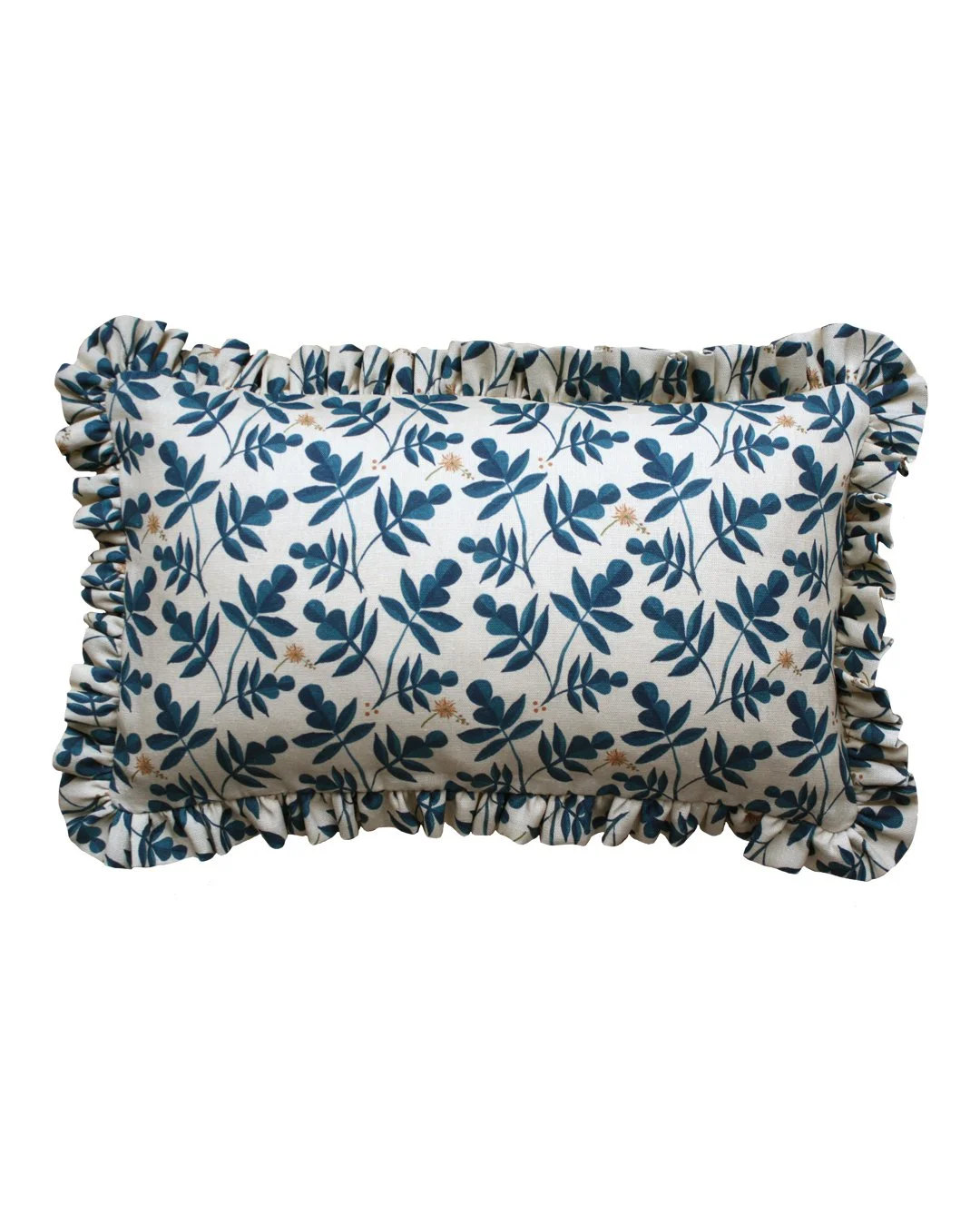 Clemmie Lumbar Cushion - Indigo Blue